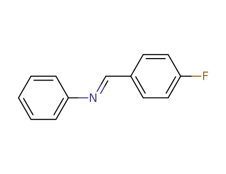 Molecular Structure of 102904-34-7 (Benzenamine, N-[(4-fluorophenyl)methylene]-, (E)-)
