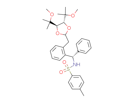 (+)-N-<(αS)-2-<<(4R,5R)-4,5-bis(2-methoxypropan-2-yl)-1,3-dioxolan-2-yl>methyl>benzhydryl>-4-methylbenzenesulfonamide