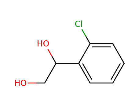 Molecular Structure of 133082-13-0 ((1S)-1-(2-CHLOROPHENYL)ETHANE-1,2-DIOL)