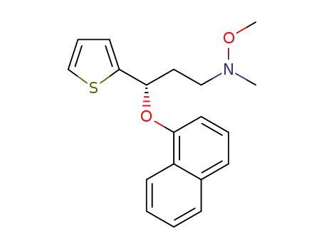 Molecular Structure of 1242592-77-3 (N-methyl-N-methoxyl-3-(1-naphthyloxy)-3-(2-thienyl)propylamine)