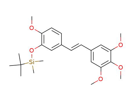 Silane,
(1,1-dimethylethyl)[2-methoxy-5-[(1E)-2-(3,4,5-trimethoxyphenyl)ethenyl]
phenoxy]dimethyl-