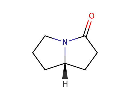 Molecular Structure of 126424-83-7 (3H-Pyrrolizin-3-one,hexahydro-,(7aS)-(9CI))