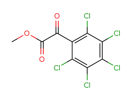 Molecular Structure of 38449-81-9 (methyl 2-pentachlorophenyl-2-oxo-ethanoate)