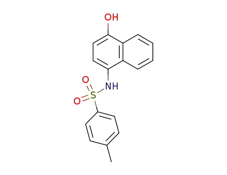 Molecular Structure of 64920-21-4 (Benzenesulfonamide, N-(4-hydroxy-1-naphthalenyl)-4-methyl-)