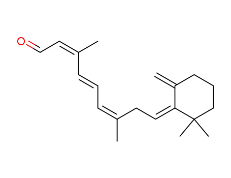Molecular Structure of 80794-81-6 (9,13-di-cis-retro-γ-retinal)
