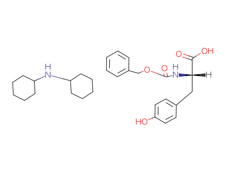 Molecular Structure of 64205-13-6 (N-ALPHA-CARBOBENZOXY-D-TYROSINE DICYCROHEXYLAMMONIUM SALT)