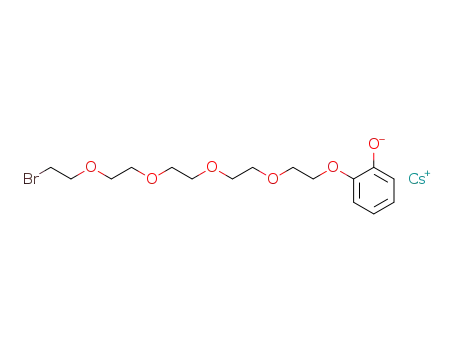 Molecular Structure of 83897-26-1 (Caesium; 2-[2-(2-{2-[2-(2-bromo-ethoxy)-ethoxy]-ethoxy}-ethoxy)-ethoxy]-phenolate)