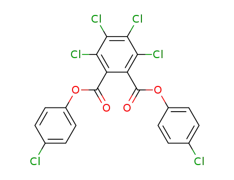 Molecular Structure of 84333-99-3 (3,4,5,6-Tetrachlorphthalsaeure-bis(4-chlorphenyl)ester)