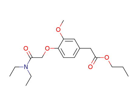 propyl 4-diethylcarbamoylmethoxy-3-methoxyphenylacetate