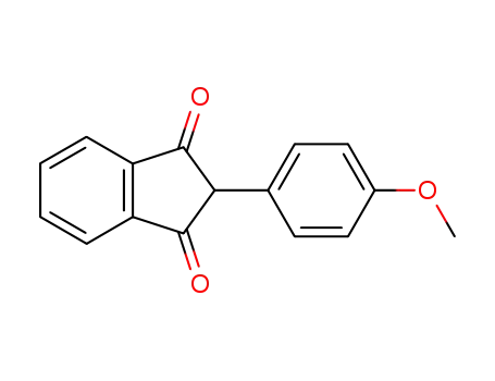 Molecular Structure of 117-37-3 (2-P-ANISYL-1,3-INDANDIONE)