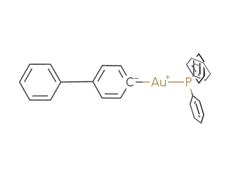 Molecular Structure of 934282-52-7 (4-biphenylyl triphenylphosphinegold(I))