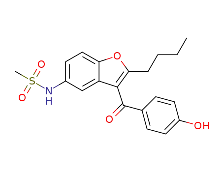 N-[2-butyl-3-(4-hydroxybenzoyl)-1-benzofuran-5-yl]methanesulfonamide