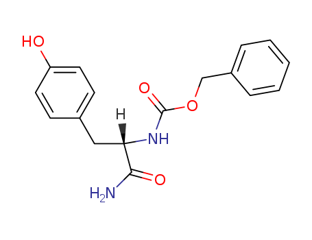 benzyl N-[1-carbamoyl-2-(4-hydroxyphenyl)ethyl]carbamate cas  19898-39-6