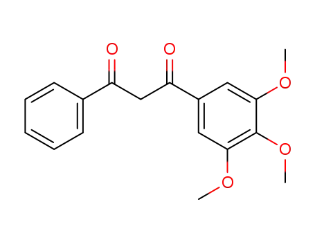 Molecular Structure of 99265-10-8 (1-phenyl-3-(3,4,5-trimethoxyphenyl)-1,3-propanedione)