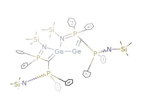 Molecular Structure of 360788-73-4 ([(Me<sub>3</sub>SiN=PPh<sub>2</sub>)<sub>2</sub>C=Ge→Ge=C(PPh<sub>2</sub>=NSiMe<sub>3</sub>)<sub>2</sub>])