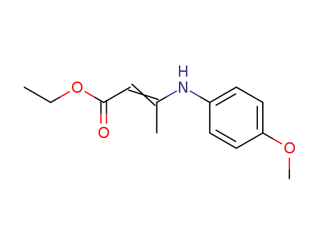 Molecular Structure of 33240-23-2 (ethyl 3-[(4-methoxyphenyl)amino]but-2-enoate)