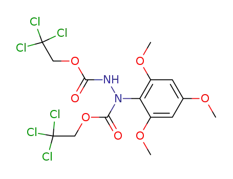 Molecular Structure of 148678-90-4 (1,2-Hydrazinedicarboxylic acid, 1-(2,4,6-trimethoxyphenyl)-,
bis(2,2,2-trichloroethyl) ester)