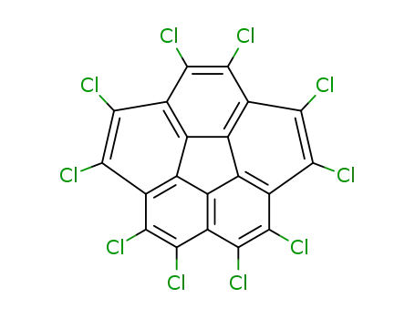 Molecular Structure of 191352-26-8 (decachlorocorannulene)