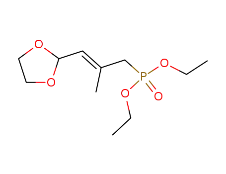 ((E)-3-[1,3]Dioxolan-2-yl-2-methyl-allyl)-phosphonic acid diethyl ester