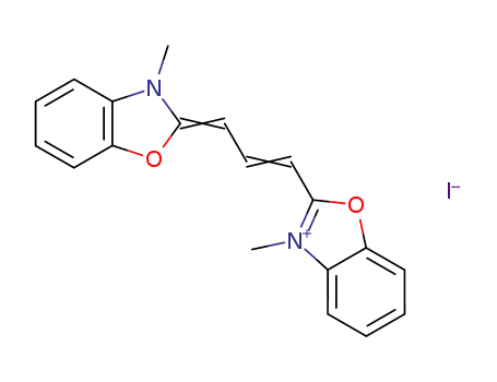 Molecular Structure of 14134-79-3 (3 3'-DIMETHYLOXACARBOCYANINE IODIDE  98)