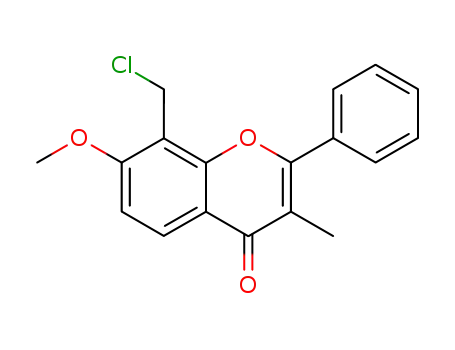 8-(Chloromethyl)-7-methoxy-3-methyl-2-phenyl-4H-1-benzopyran-4-one