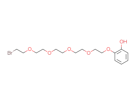 Molecular Structure of 77963-49-6 (o-hydroxyphenyl 3,6,9,12-tetraoxa-14-bromotetradecyl ether)