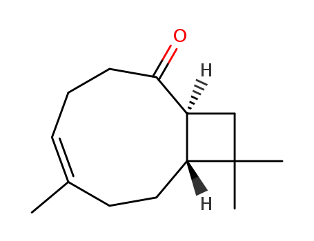 Molecular Structure of 60362-45-0 (8-Oxo-4,11,11-trimethylbicyclo<7.2.0>undec-4-en)