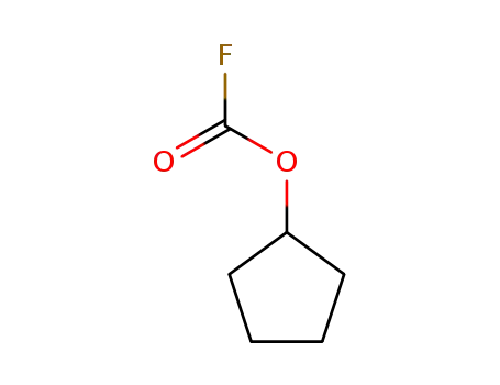Molecular Structure of 371-19-7 (fluorocarbonic acid cyclopentyl ester)