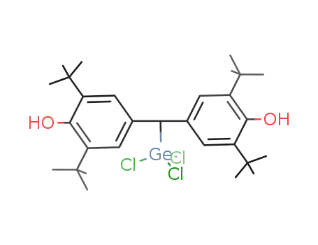 (HO((CH<sub>3</sub>)3C)2C<sub>6</sub>H<sub>2</sub>)2CHGeCl<sub>3</sub>