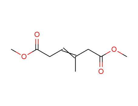 Molecular Structure of 69591-09-9 (3-Hexenedioic acid, 3-methyl-, dimethyl ester)