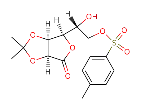 Molecular Structure of 150160-98-8 (2,3-O-Isopropylidene-6-O-(p-tolylsulfonyl)-D-mannono-1,4-lactone)