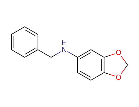 Molecular Structure of 32932-20-0 (N-(3,4-methylendioxyphenyl)-N-benzylamine)
