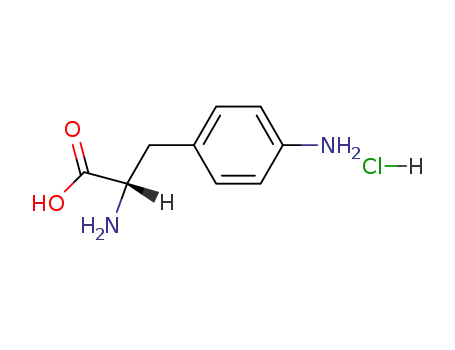 Molecular Structure of 62040-55-5 (4-Amino-L-phenylalanine hydrochloride)