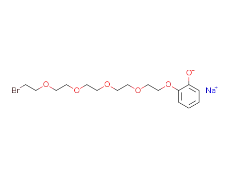 Molecular Structure of 83897-23-8 (Sodium; 2-[2-(2-{2-[2-(2-bromo-ethoxy)-ethoxy]-ethoxy}-ethoxy)-ethoxy]-phenolate)