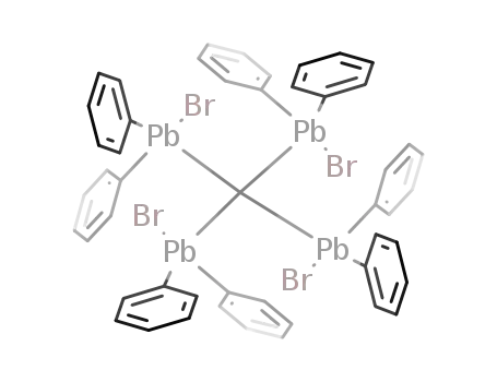 Molecular Structure of 27810-47-5 (C(Pb(C<sub>6</sub>H<sub>5</sub>)2Br)4)