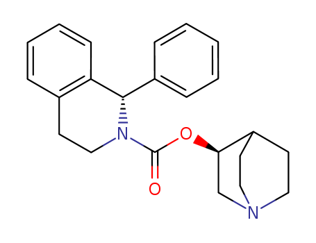 (1S)-3,4-dihydro-1-phenyl-2-(1H)-isoquinolinecarboxylic acid (3S)-1-azabicyclo[2.2.2]oct-3-yl ester