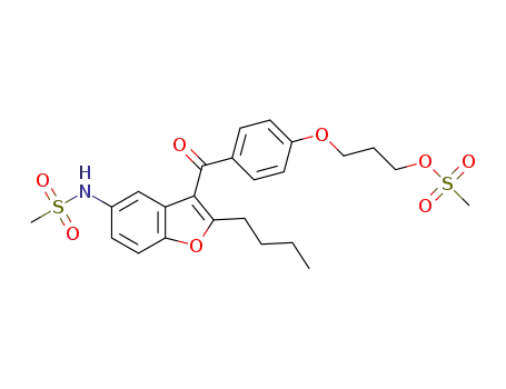 3-{4-[(2-butyl-5-methanesulfonamide-1-benzofuran-3-yl)carbonyl]phenoxy}propyl methanesulfonate