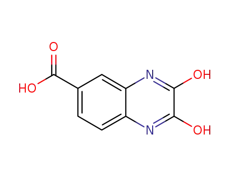 Molecular Structure of 14121-55-2 (1,2,3,4-tetrahydro-2,3-dioxoquinoxaline-6-carboxylic acid)