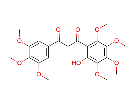 Molecular Structure of 29201-94-3 (1,3-Propanedione,
1-(2-hydroxy-3,4,5,6-tetramethoxyphenyl)-3-(3,4,5-trimethoxyphenyl)-)