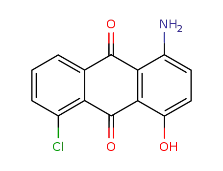 Molecular Structure of 116-84-7 (1-amino-5-chloro-4-hydroxyanthraquinone)
