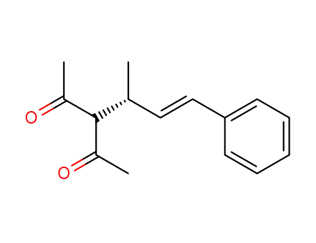 Molecular Structure of 118578-64-6 ((R)-<1-((E)-styryl)ethyl>acetylacetone)