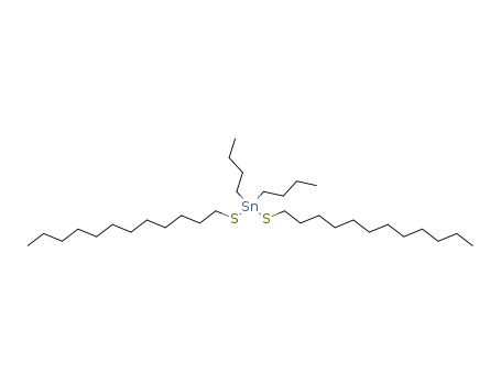 Molecular Structure of 1185-81-5 (DI-N-BUTYLBIS(DODECYLTHIO)TIN)