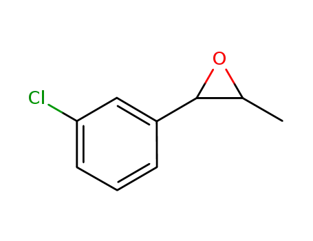 Molecular Structure of 954262-36-3 (2-(3'-chlorophenyl)-3-methyloxirane)