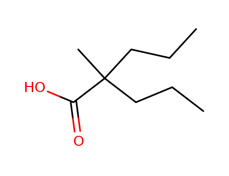 Molecular Structure of 31113-56-1 (Pentanoic acid, 2-methyl-2-propyl-)