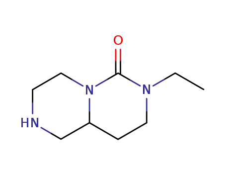 Molecular Structure of 56926-26-2 (6H-Pyrazino[1,2-c]pyrimidin-6-one,7-ethyloctahydro-(9CI))