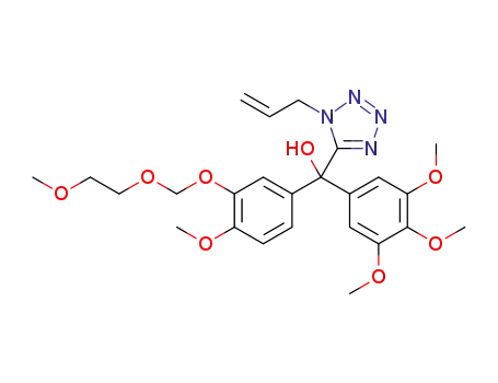 (+/-)-(1-allyl-1H-tetrazol-5-yl)(4-methoxy-3-(2-methoxyethoxymethoxy)phenyl)(3,4,5-trimethoxyphenyl)methanol