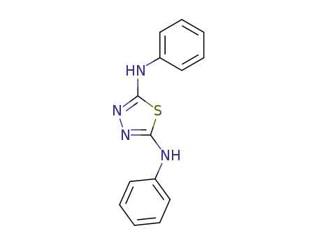 Molecular Structure of 1152-54-1 (1,3,4-Thiadiazole-2,5-diamine,N2,N5-diphenyl-)