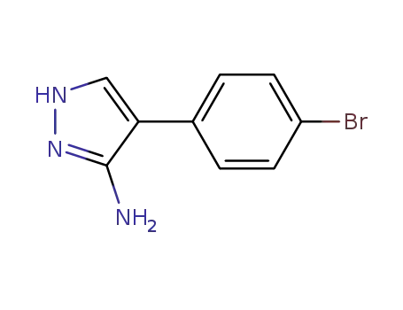 Molecular Structure of 40545-64-0 (4-(4-bromophenyl)-1H-pyrazol-3-amine)