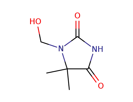 Molecular Structure of 116-25-6 (1-Hydroxymethyl-5,5-dimethylhydantoin)