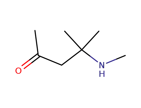 Molecular Structure of 52221-51-9 (2-Pentanone, 4-methyl-4-(methylamino)- (9CI))